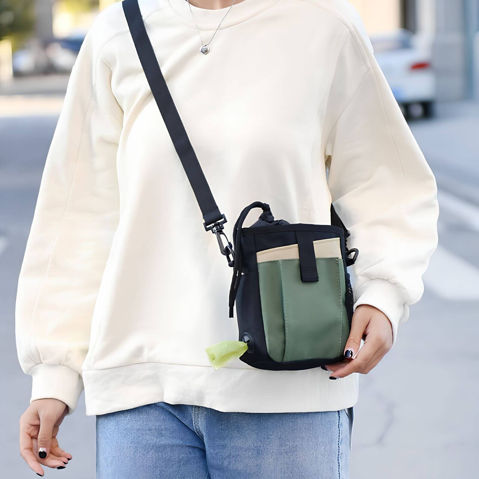 Heuptasje do treningu psów - Saszetka treningowa SnackBuddy-Khaki-Trend Polska