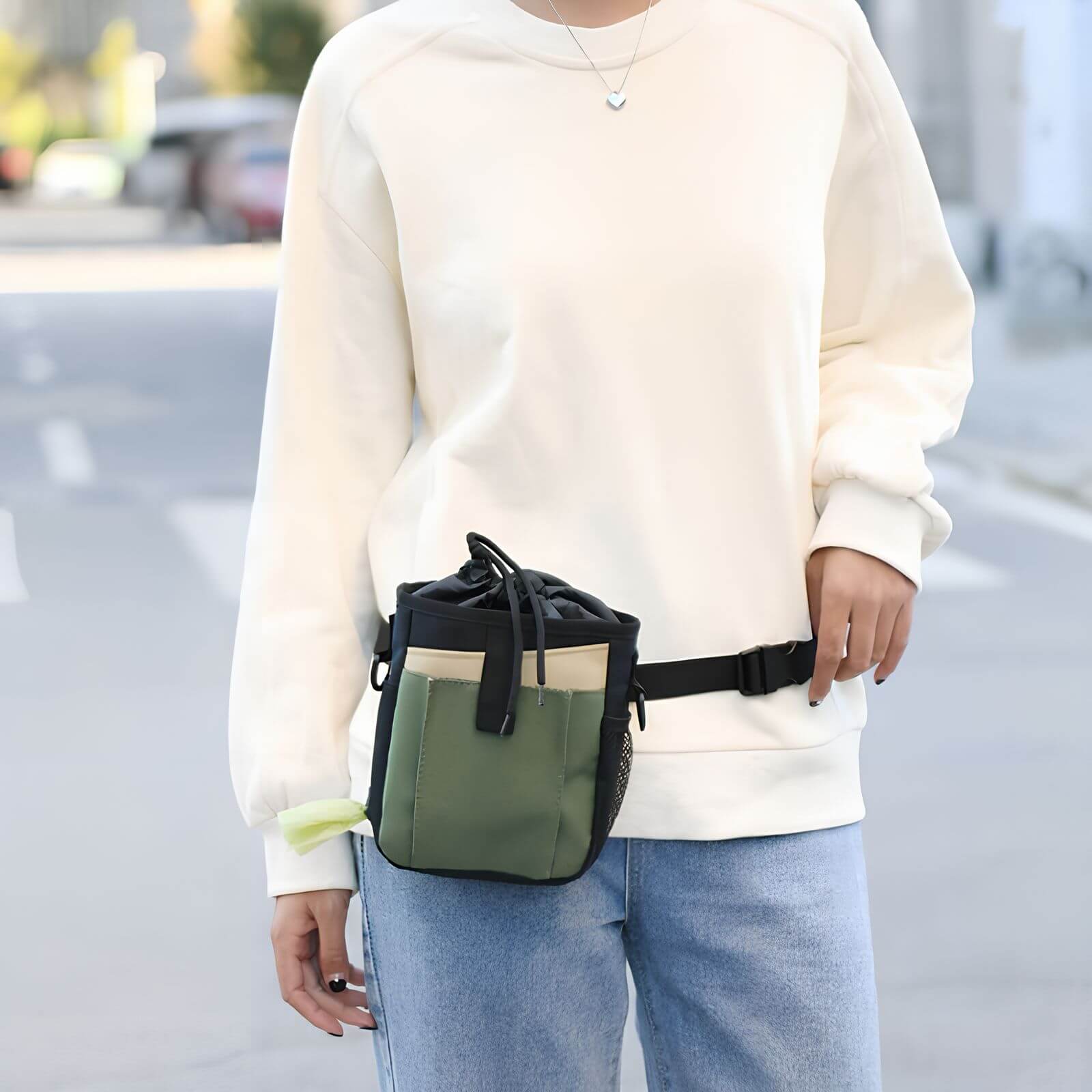 Heuptasje do treningu psów - Saszetka treningowa SnackBuddy-Khaki-Trend Polska