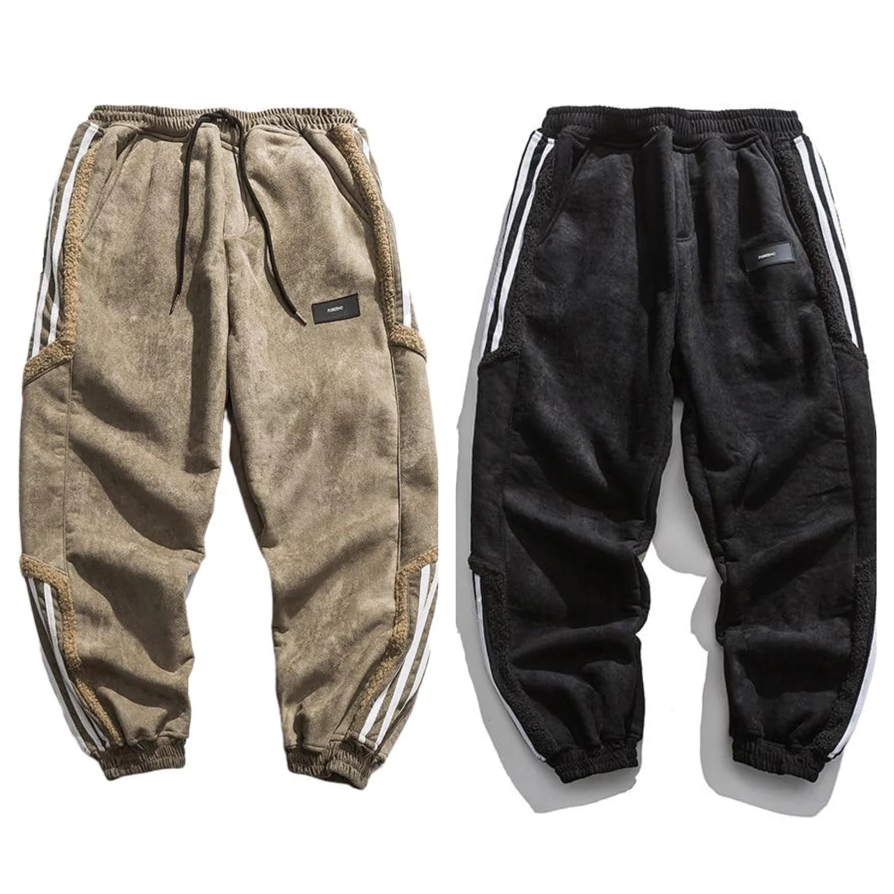 Hiphop Casual Harem Spodnie Dresowe - Street Pulse-Brązowy-XS-Trend Polska