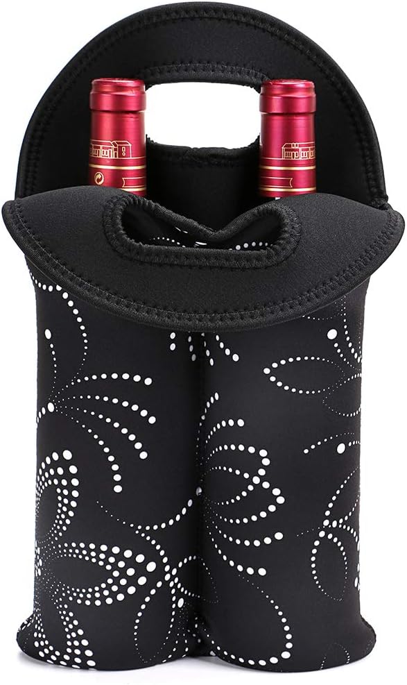 Izolowana torba na wino na dwie butelki