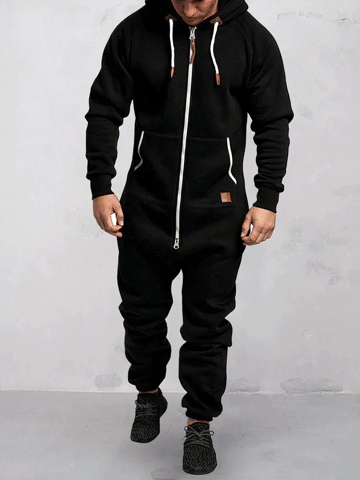 Hoodie dres dla mężczyzn - EliteTrack-Czarny-S-Trend Polska