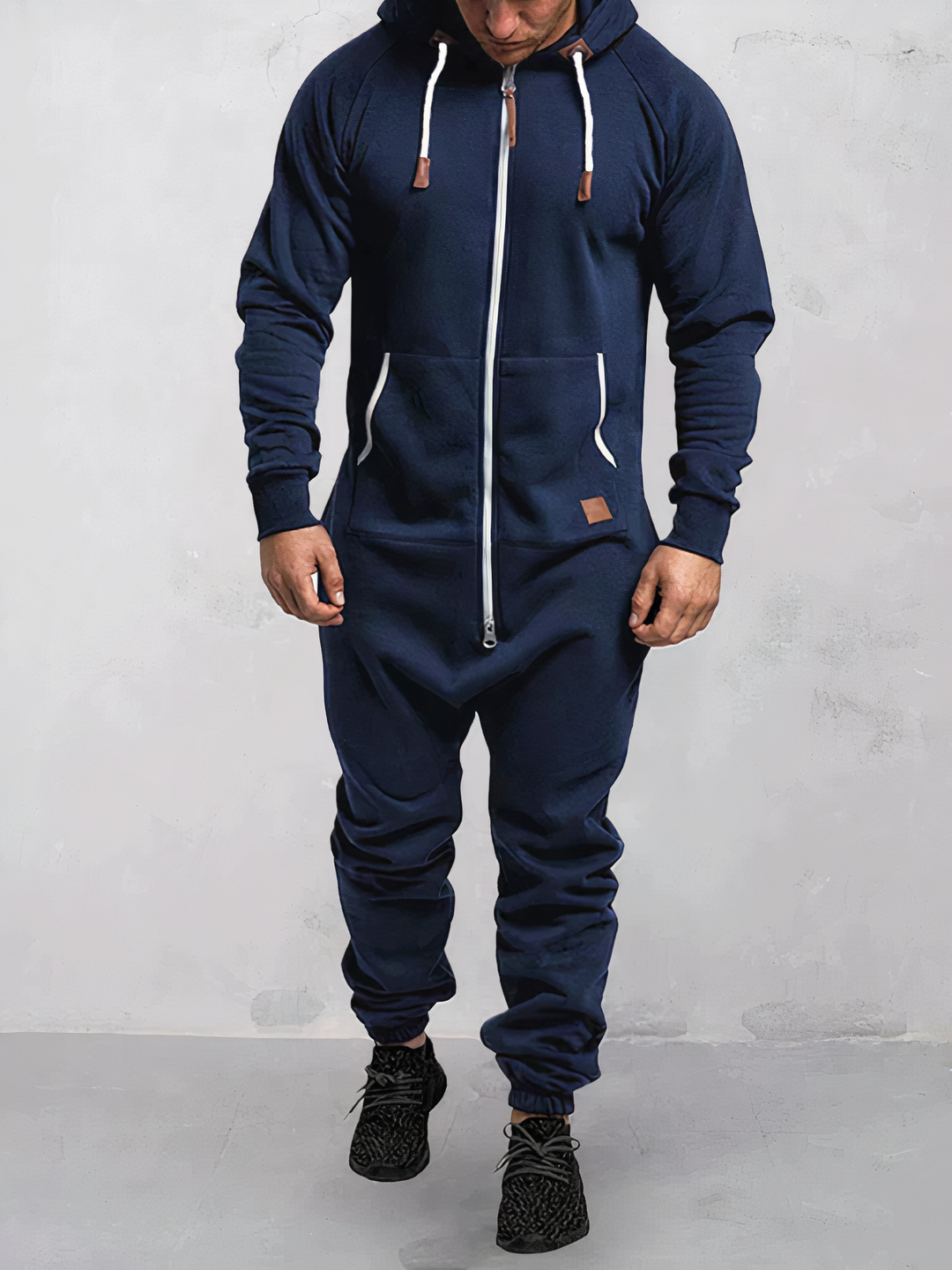 Hoodie dres dla mężczyzn - EliteTrack-Niebieski-S-Trend Polska
