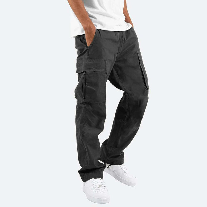 Howard - Casual Spodnie Cargo dla Mężczyzn-Czarny-S-Trend Polska