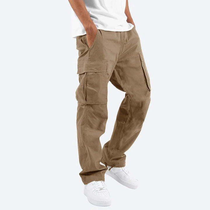 Howard - Casual Spodnie Cargo dla Mężczyzn-Khaki-S-Trend Polska