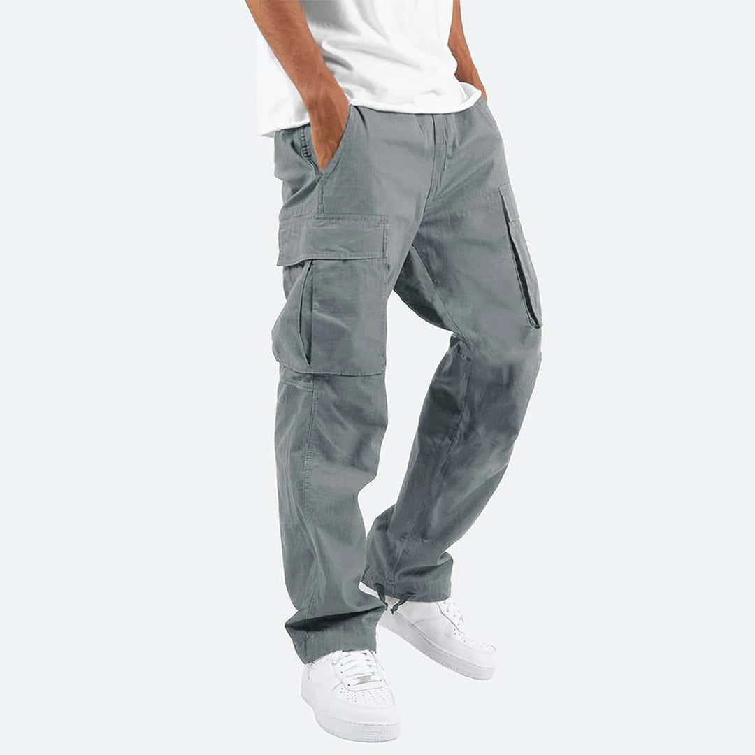 Howard - Casual Spodnie Cargo dla Mężczyzn-Szary-S-Trend Polska