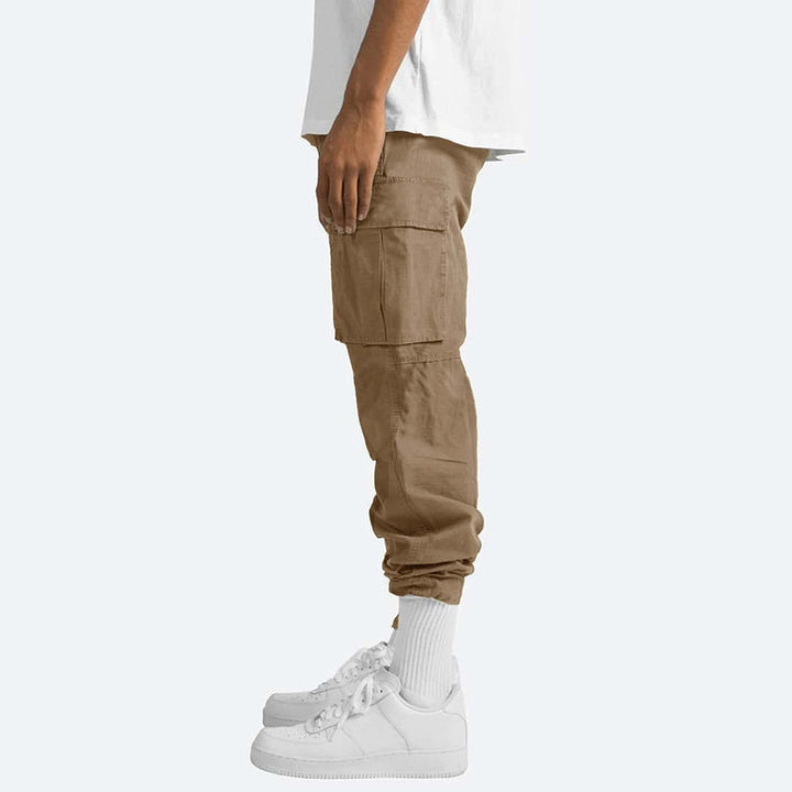 Howard - Casual Spodnie Cargo dla Mężczyzn-Szary-S-Trend Polska