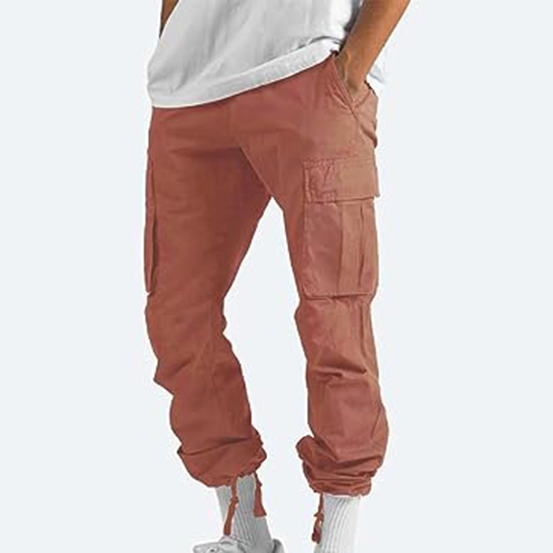 Howard - Casual Spodnie Cargo dla Mężczyzn-Szary-S-Trend Polska