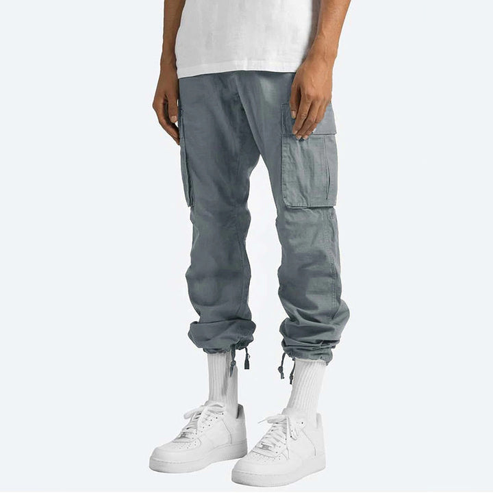 Howard - Casual Spodnie Cargo dla Mężczyzn-Szary-S-Trend Polska