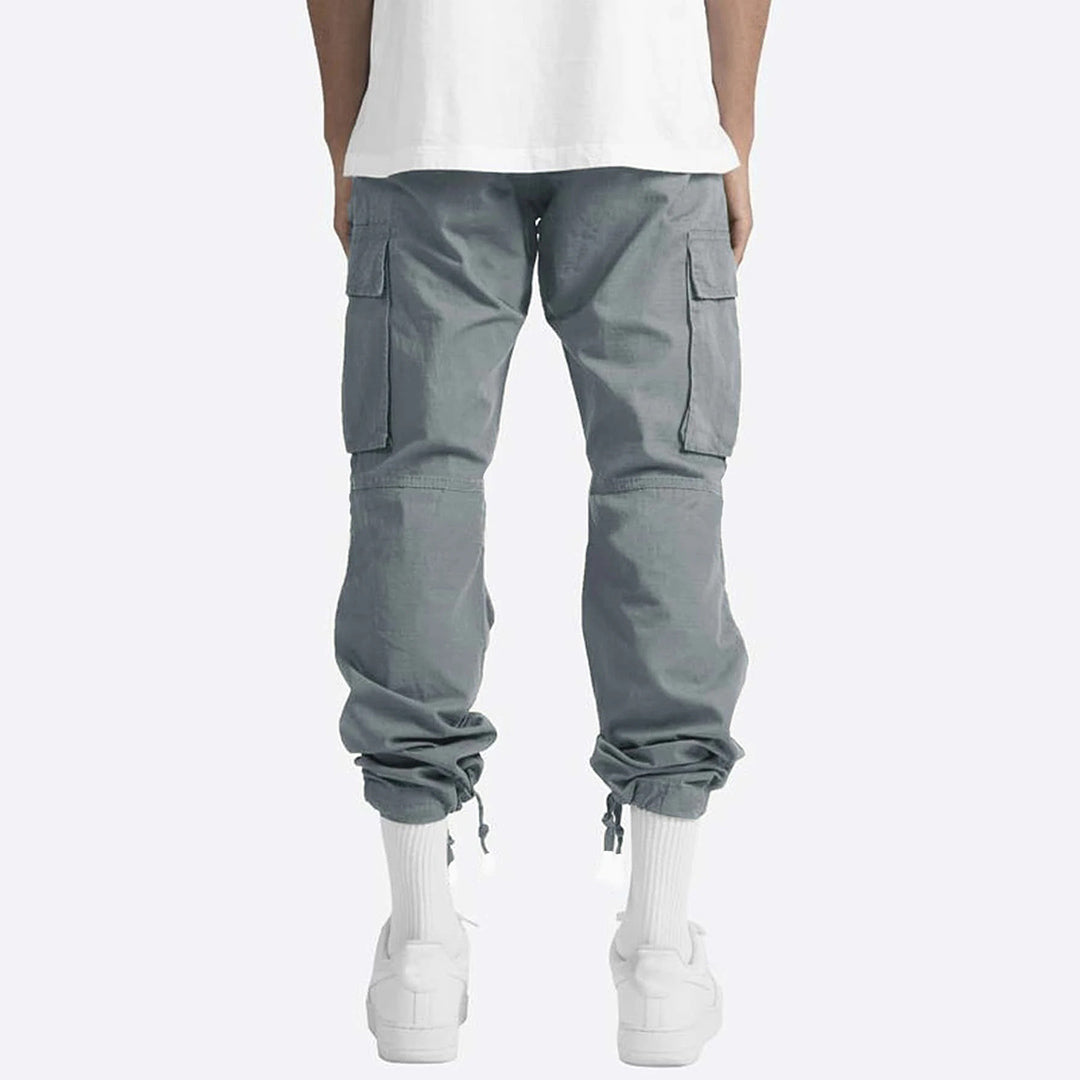 Howard - Casual Spodnie Cargo dla Mężczyzn-Szary-S-Trend Polska