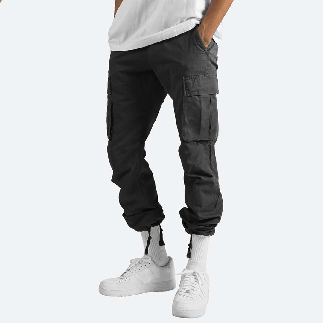 Howard - Casual Spodnie Cargo dla Mężczyzn-Szary-S-Trend Polska