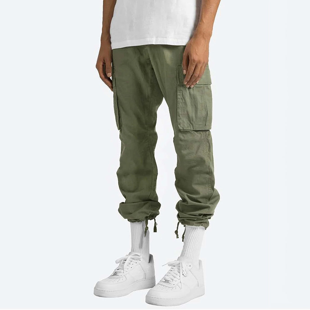 Howard - Casual Spodnie Cargo dla Mężczyzn-Szary-S-Trend Polska