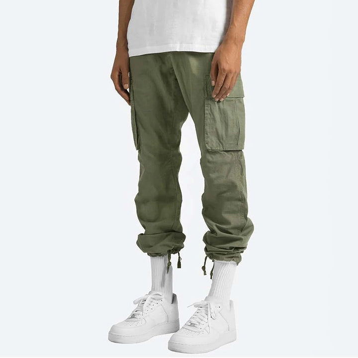Howard - Casual Spodnie Cargo dla Mężczyzn-Szary-S-Trend Polska