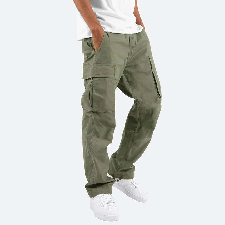 Howard - Casual Spodnie Cargo dla Mężczyzn-Zielony-S-Trend Polska