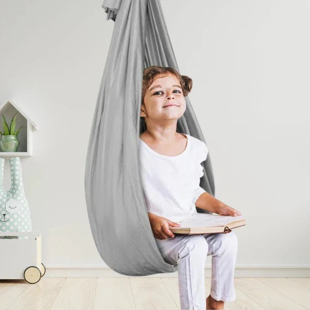Huśtawka Terapeutyczna dla Dzieci - CalmGlide-Szary-Trend Polska