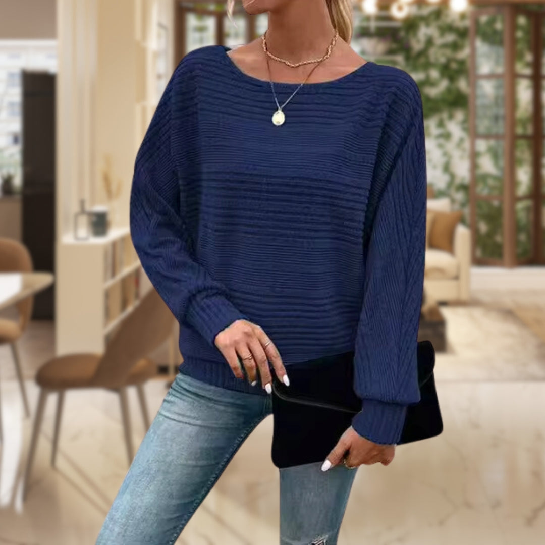 Pasiasty sweter damski – Zorine