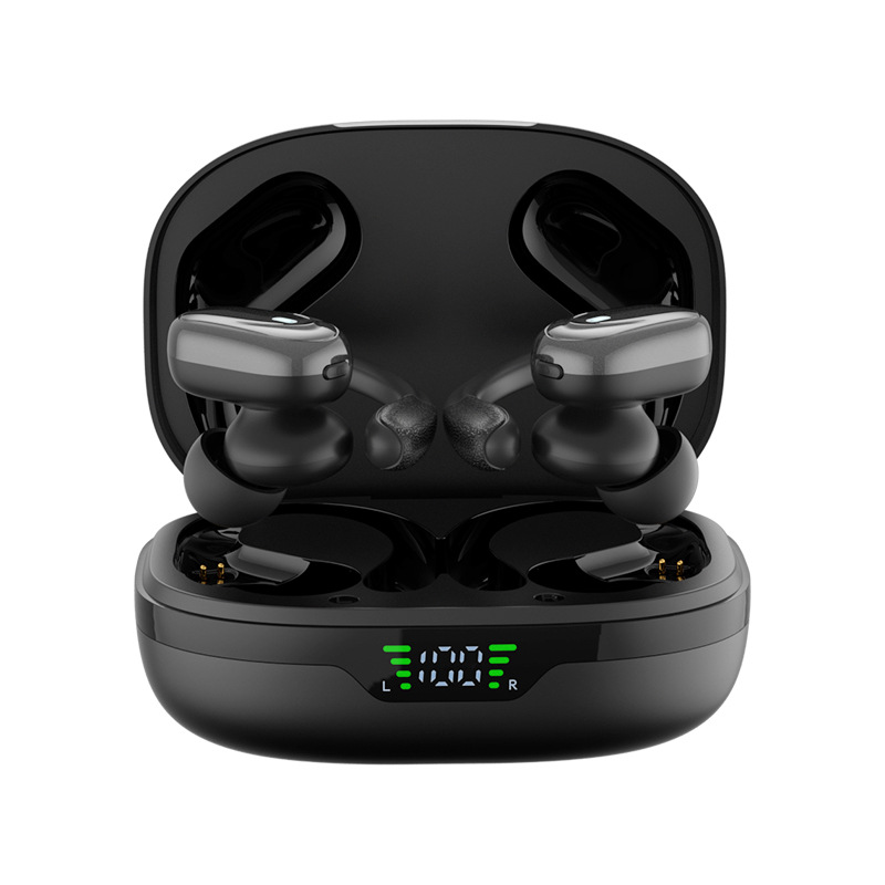 Słuchawki sportowe Bluetooth 5.3 z mikrofonem, etui LED i 75 godzinami odtwarzania – 1+1 GRATIS