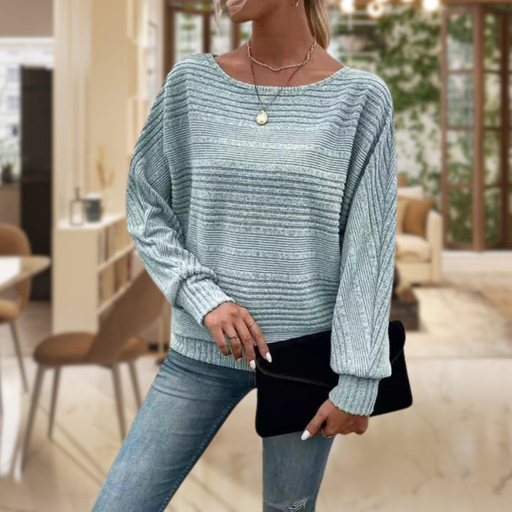 Pasiasty sweter damski – Zorine