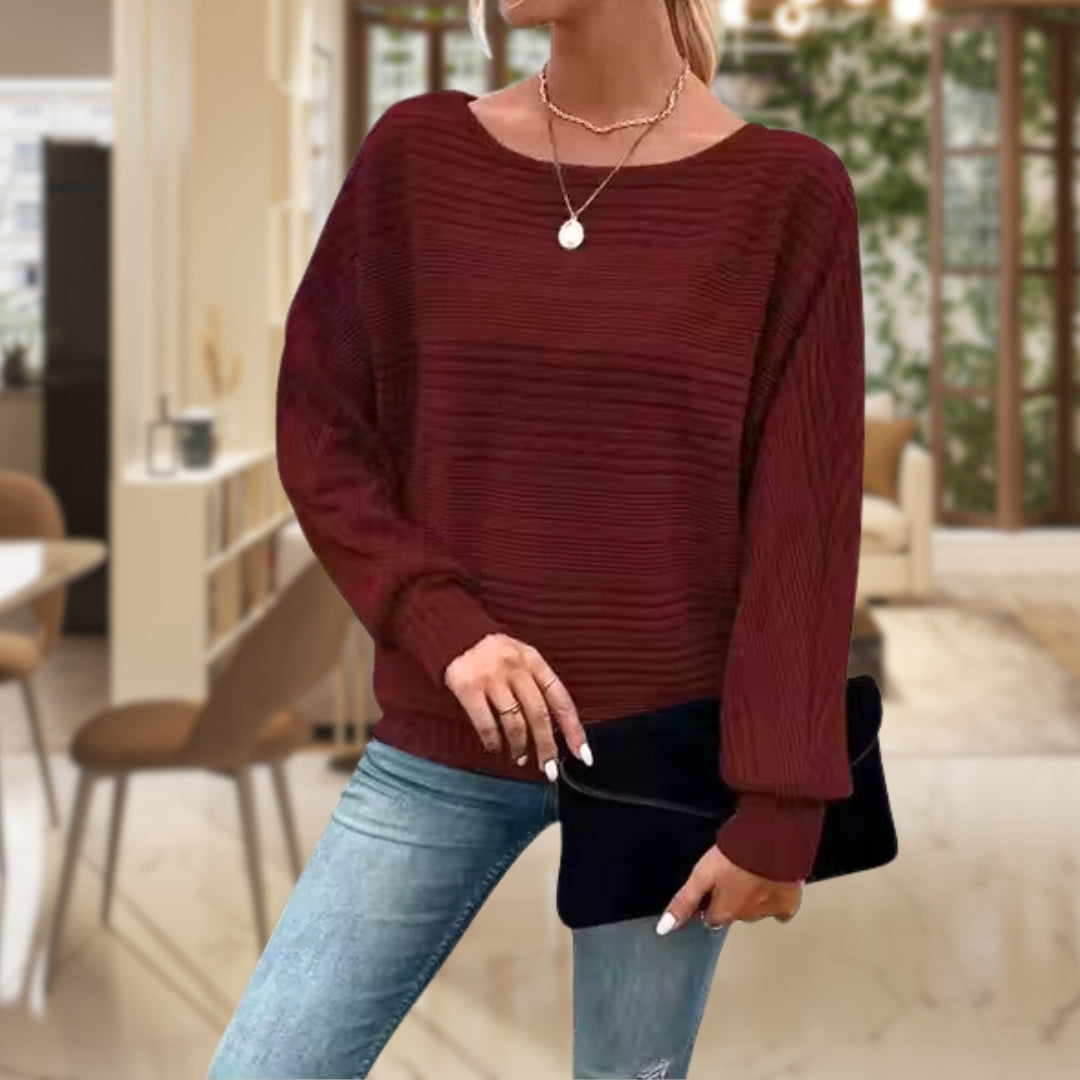 Pasiasty sweter damski – Zorine