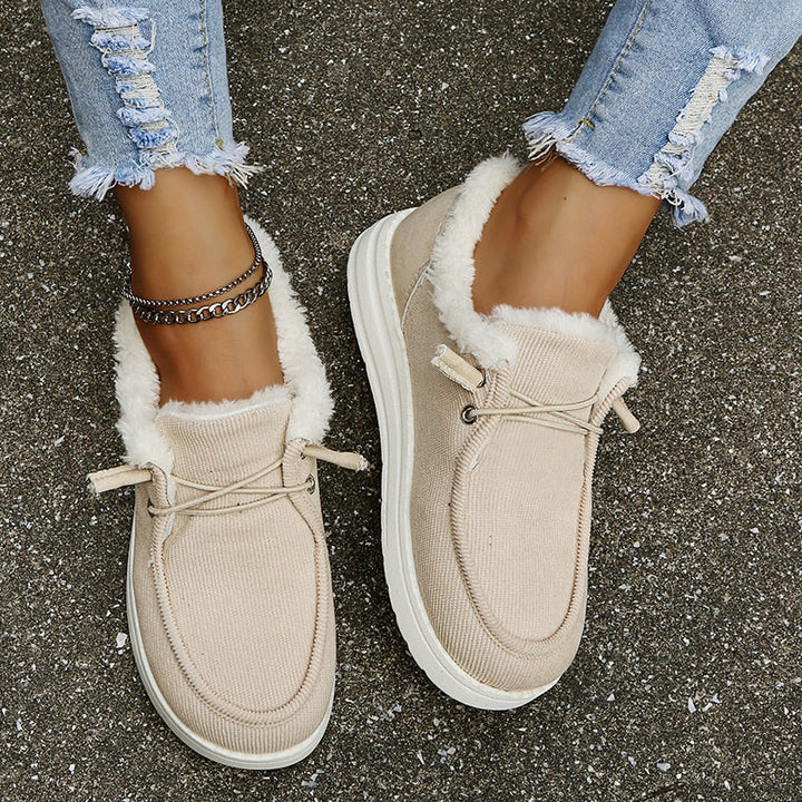 Damskie buty zimowe Slip-On z futerkiem - Maren