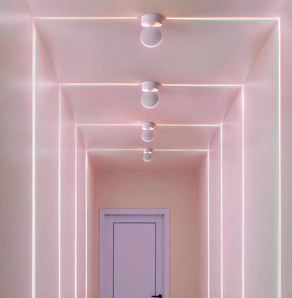 Inteligentne oświetlenie LED w pasku z projekcją 360° - Lumovibe-Biały-Chłodna biel-Trend Polska