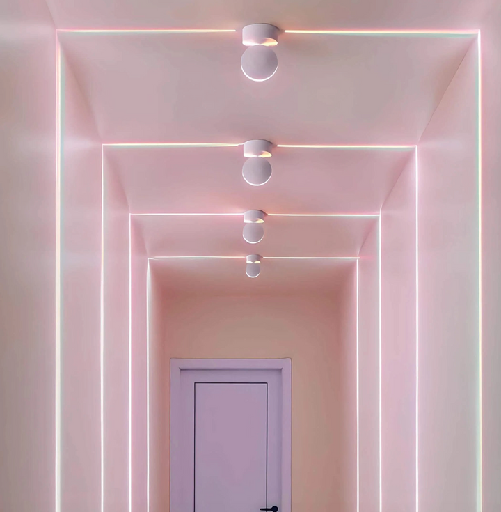 Inteligentne oświetlenie LED w pasku z projekcją 360° - Lumovibe-Biały-Chłodna biel-Trend Polska