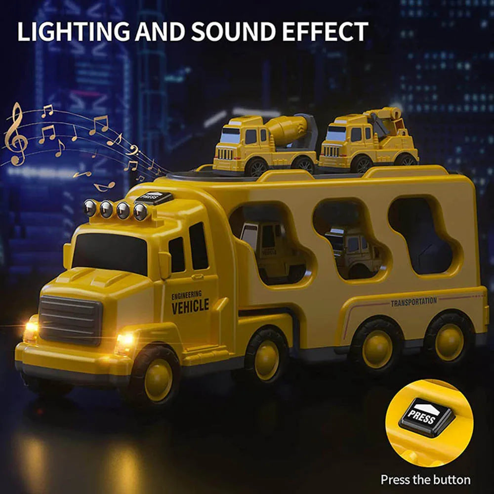 Interaktywna ciężarówka z światłem i muzyką - GlowRider-Żółty-Trend Polska