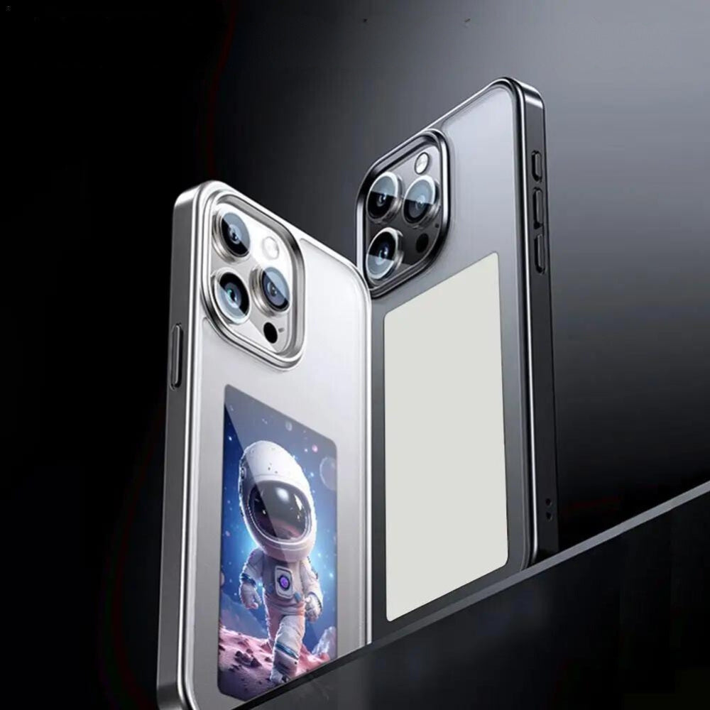 Interaktywna foto etui na iPhone - PixelShell-Czarny-iPhone 15-Trend Polska