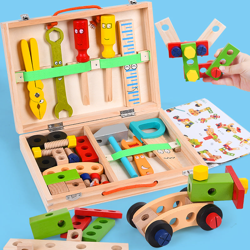 Interaktywny Drewniany Zestaw Konstrukcyjny - MakerBox-Trend Polska