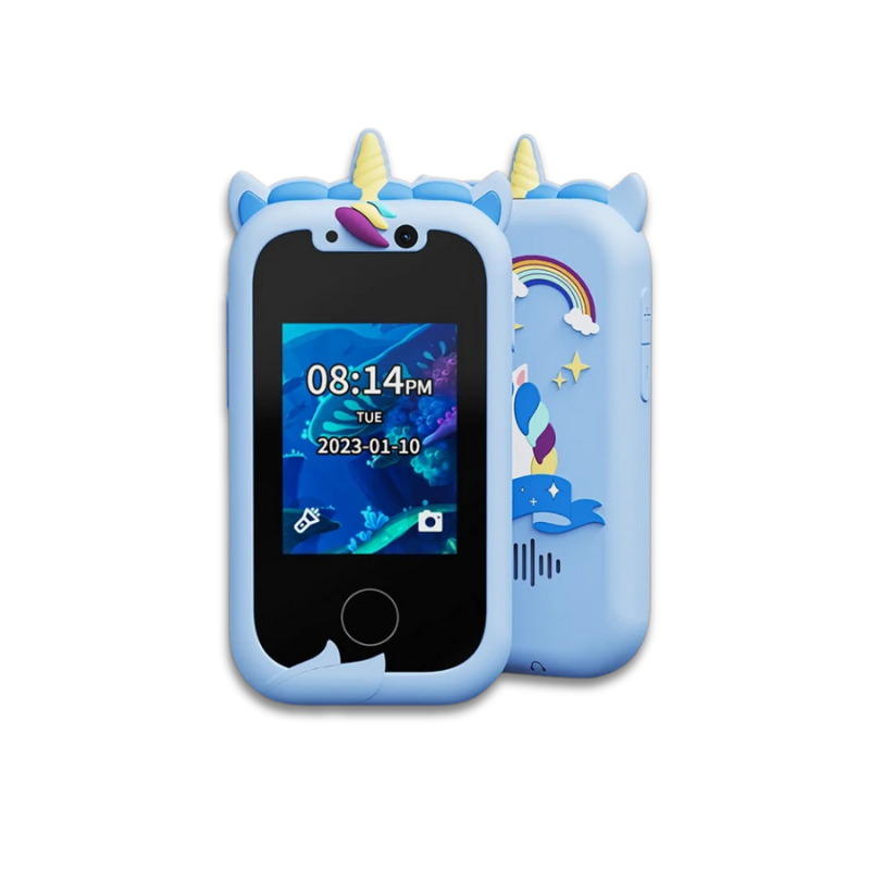 Interaktywny Telefon dla Dzieci – PlayPhone-Niebieski-Trend Polska