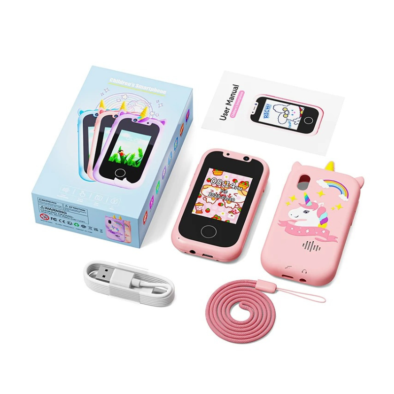 Interaktywny Telefon dla Dzieci – PlayPhone-Różowy-Trend Polska