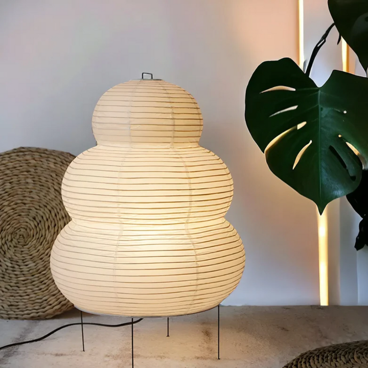 Japońska lampa podłogowa Wabi-Sabi - SereneAura-Trend Polska
