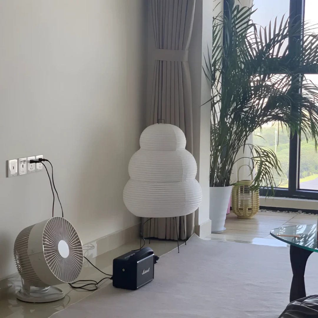 Japońska lampa podłogowa Wabi-Sabi - SereneAura-Trend Polska