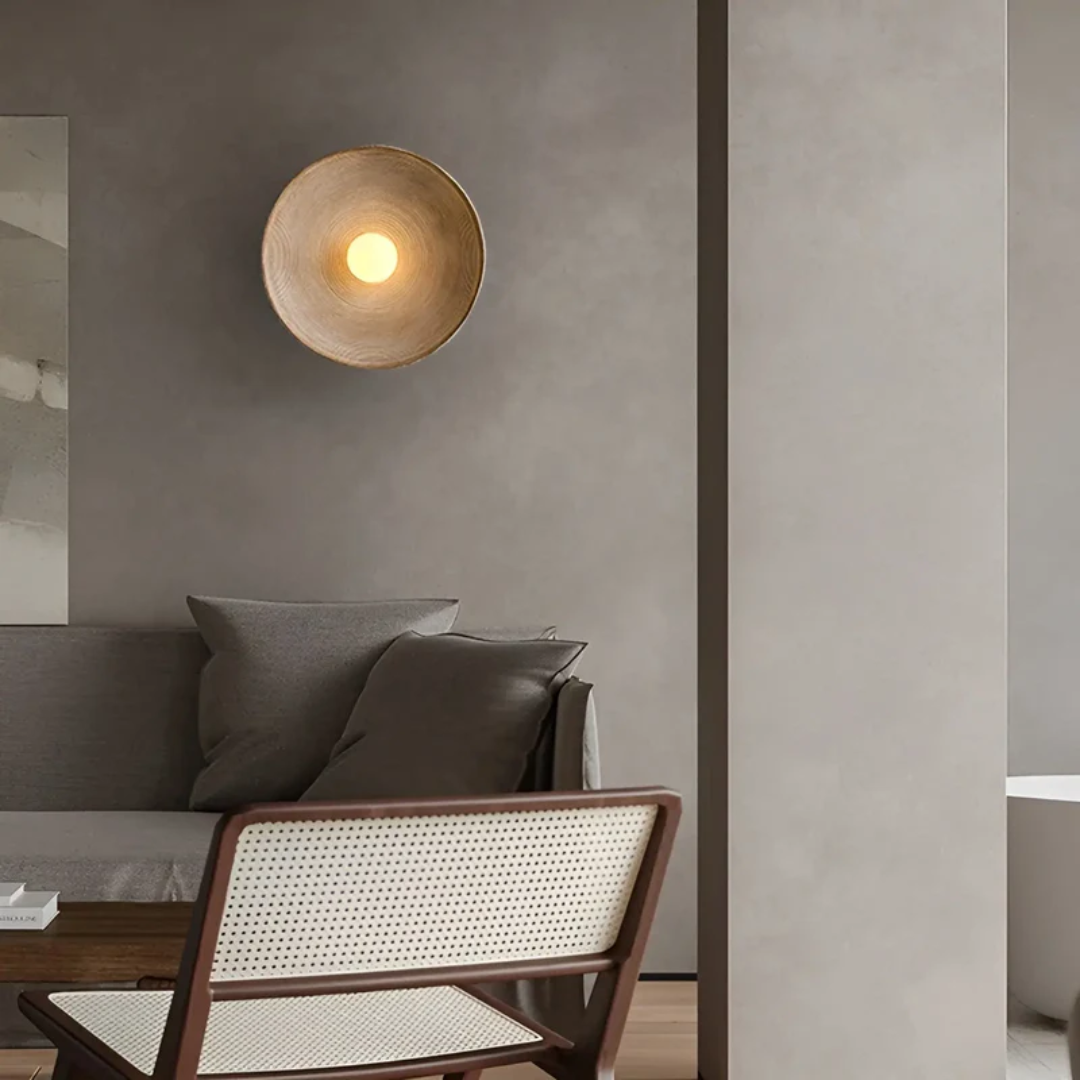 Japońska lampa ścienna Wabi-Sabi - ZenGlow Disc-Trend Polska