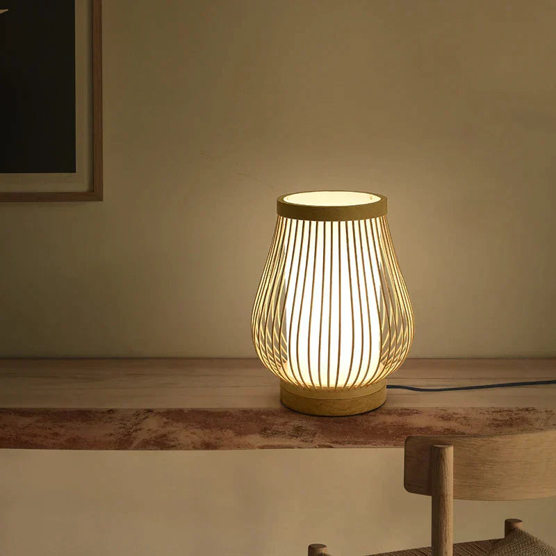 Japońska Lampa Stołowa - KiraLamp-B 20cm x 24cm-Trend Polska