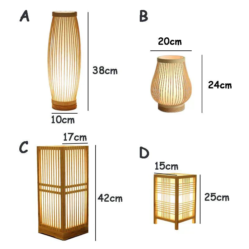 Japońska Lampa Stołowa - KiraLamp-A 13cm x 36cm-Trend Polska