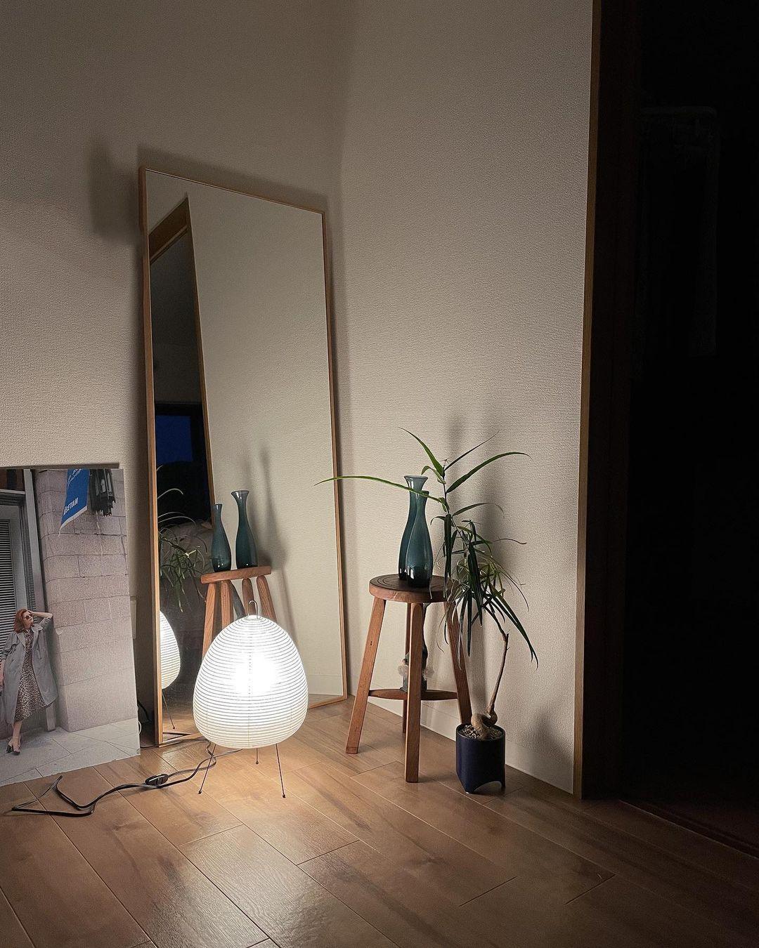 Japońska papierowa lampka stołowa - Yumi-28cm x 47cm-Trend Polska