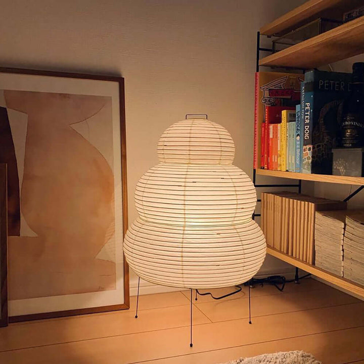 Japońska papierowa lampka stołowa - Yumi-28cm x 47cm-Trend Polska