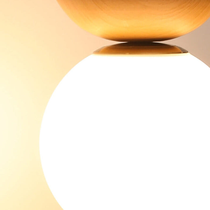 Japoński styl lampa sufitowa LED – Renji-Ciepłe światło-Wbudowana lampa-Drewno-Trend Polska