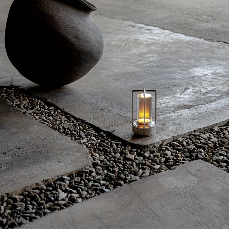 Japoński Styl LED Lampka Stołowa - ZenLight-Srebrny-Styl B-Trend Polska