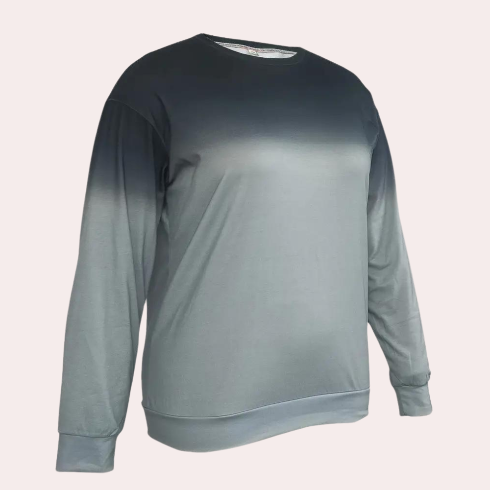 Jarra - Modny sweter w gradient dla kobiet-Szary-XS-Trend Polska