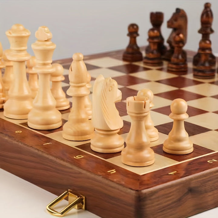 Luksusowa gra w szachy z litego drewna – GrandRook