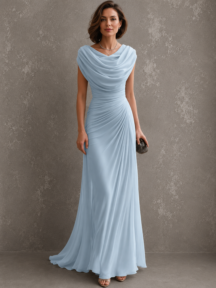 Draped Maxi Dress with Sleeveless Silhouette 5