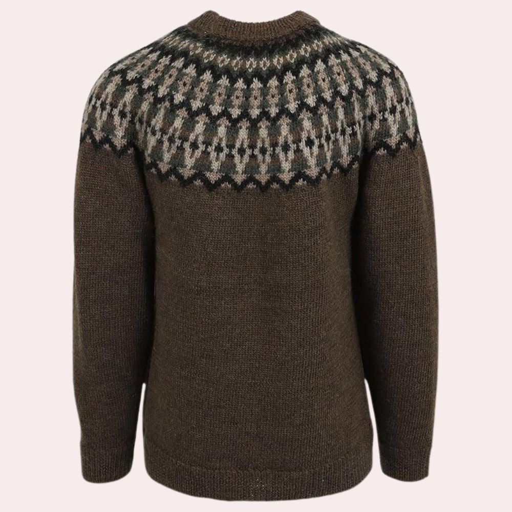 Jolie - Kolorowy sweter dla kobiet-Tęczowe paski-XS-Trend Polska