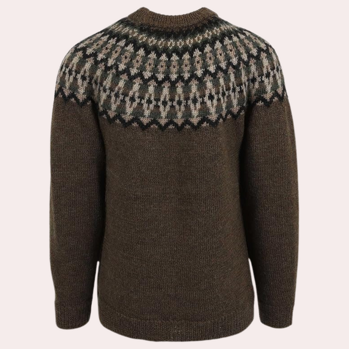 Jolie - Kolorowy sweter dla kobiet-Tęczowe paski-XS-Trend Polska