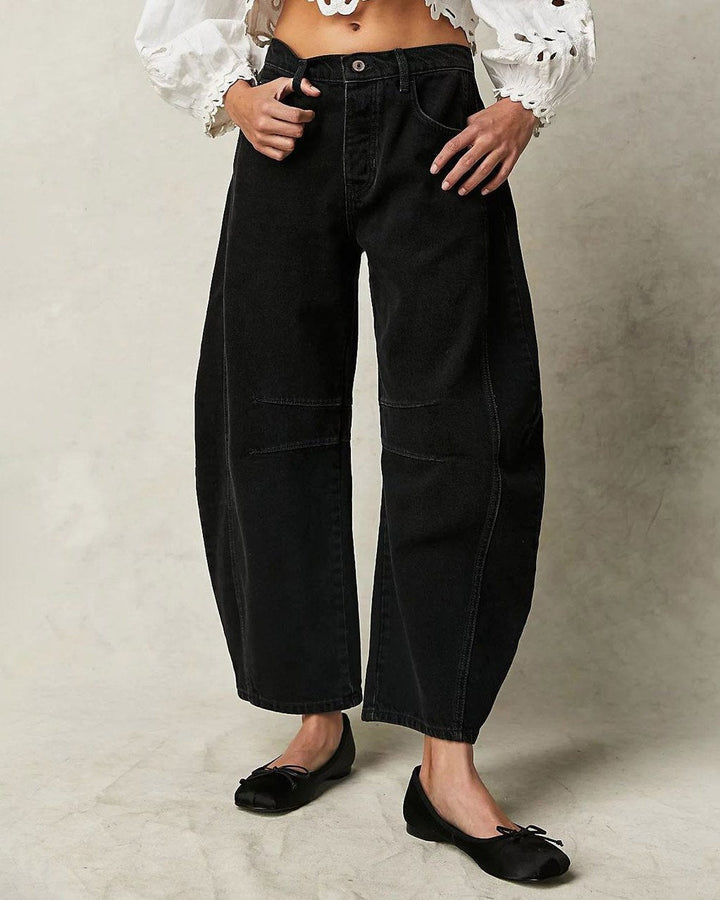 Jeans damskie w kroju barrel – edycja jesienna Maribel