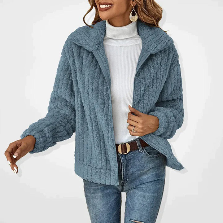 Kamizelka Fleece Damska - Elin-Niebieski-S-Trend Polska