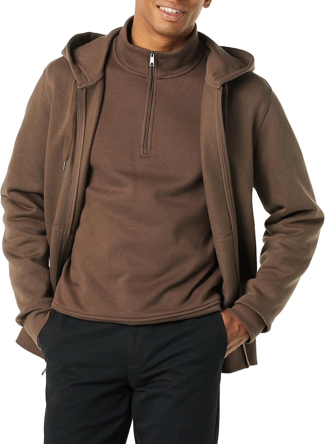 Kamizelka Fleece dla mężczyzn - Jake-Czarny-S-Trend Polska