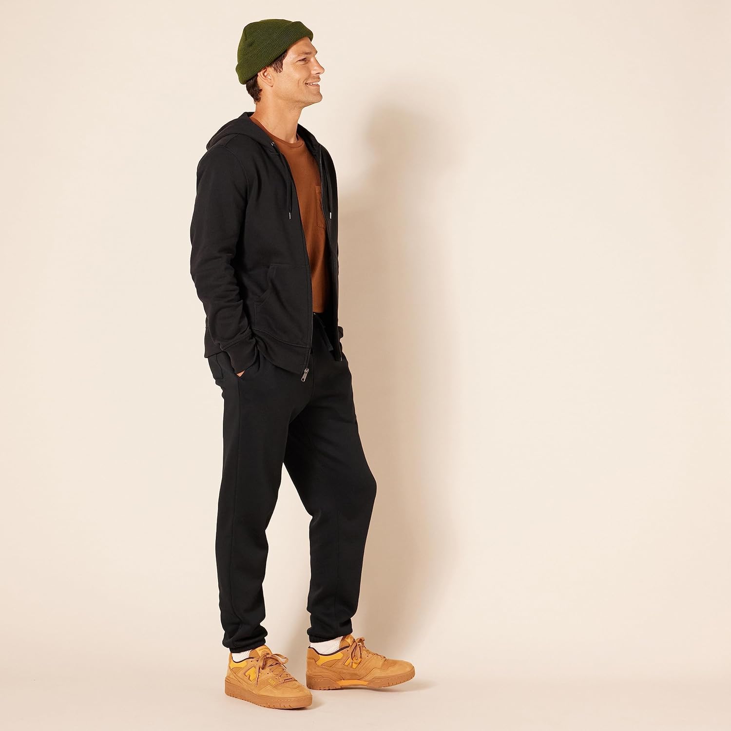 Kamizelka Fleece dla mężczyzn - Jake-Czarny-S-Trend Polska