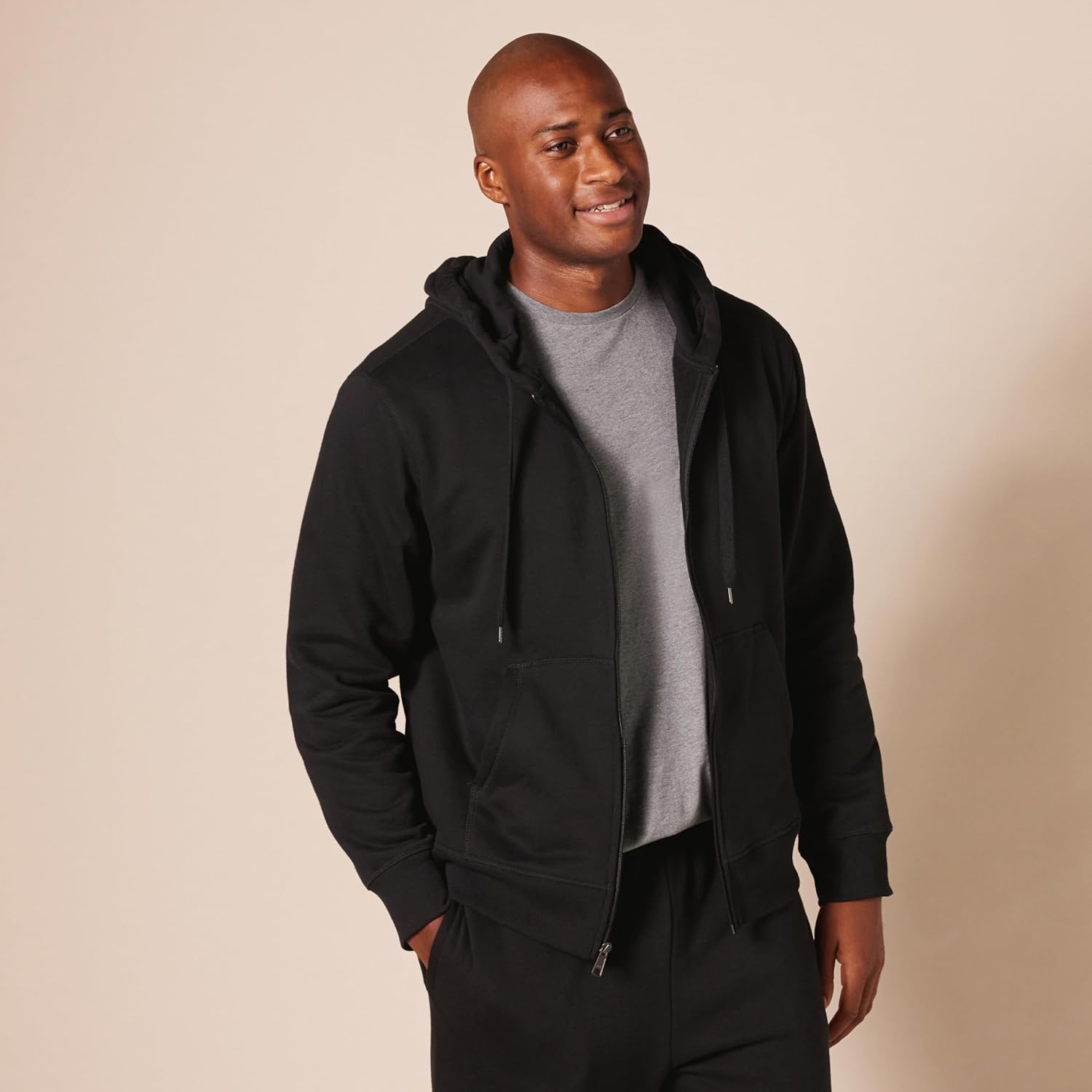 Kamizelka Fleece dla mężczyzn - Jake-Czarny-S-Trend Polska