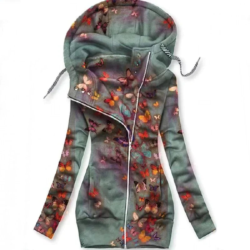 Kardigan damski Butterfly Art – Alina-Jasnoszary-S-Trend Polska